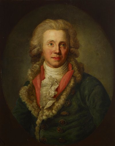 Portrett av skuespilleren Christian Wilhelm Opitz 1756-1810. av Anton Graff