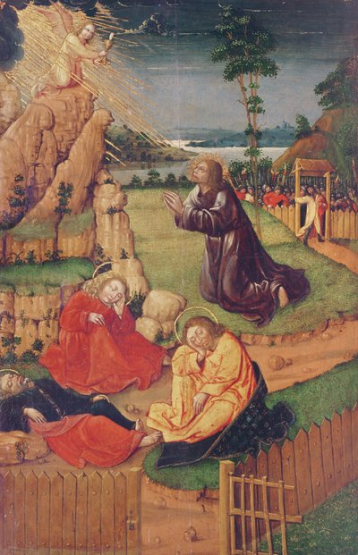 Jesus i Oljehagen, fra scener fra Kristi liv av Anton Henkel