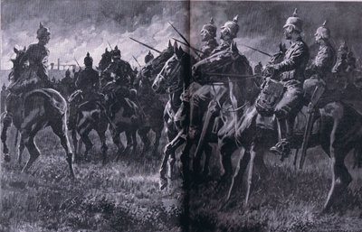 Brannen ved gruven i Libin, fra puben The Illustrated History of the World War 1914-1915. av Union Berlagsefellfchaft av Anton Hoffman