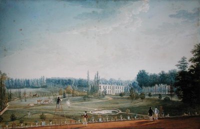 Chateau and Park of Ris-Orangis, ca. 1811 (wc på papir) av Anton Ignaz Melling