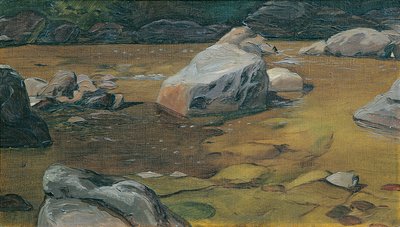 steiner i bekken av Anton Josef von Kenner