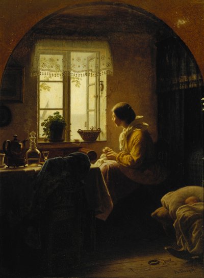 Ved vinduet, av Anton Laurids Johannes Dorph