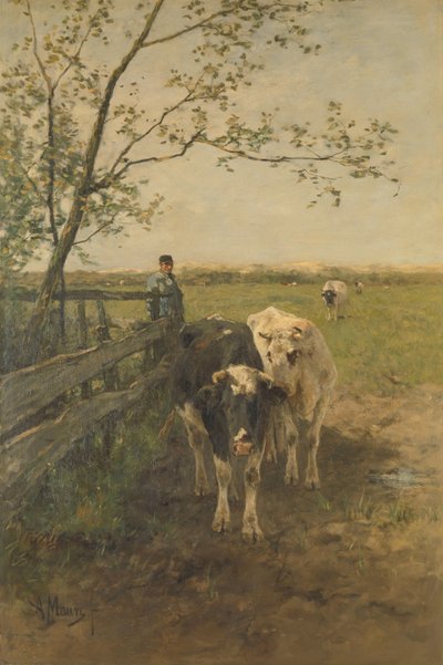 Melken bøyes av Anton Mauve