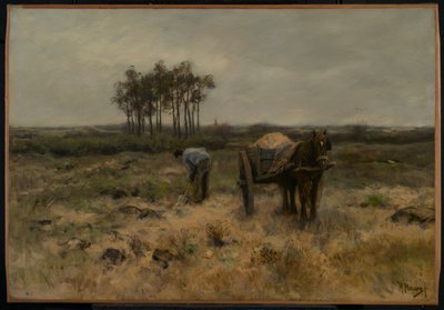 Gravesand, eller Sandvognen, ca. 1875 av Anton Mauve