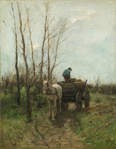 Samler ved. av Anton Mauve
