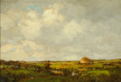 Landskap (olje på tre) av Anton Mauve