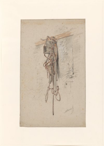 hestesele av Anton Mauve