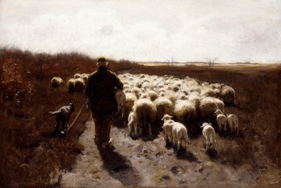 flokkens retur, av Anton Mauve