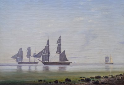 En rolig morgen på sjøen av Anton Melbye