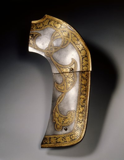 Pumpeplate av en sal fra "Flechtband" garnituret til Rudolf II og erkehertug Ernst, Wien, ca. 1571 av Anton Peffenhauser