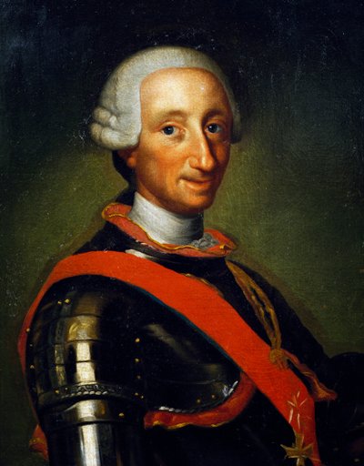 Portrett av Charles III av Bourbon av Anton Raphael (after) Mengs