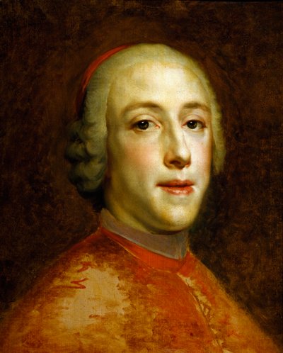 Portrett av Henry Benedict Marie Clement Edward Stuart, kardinal York, av Anton Raphael Mengs, ca. 1756 av Anton Raphael Mengs