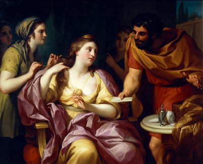 Semiramis ønsker velkommen til nyhetene om opprøret fra Babylon, av Anton Raphael Mengs av Anton Raphael Mengs