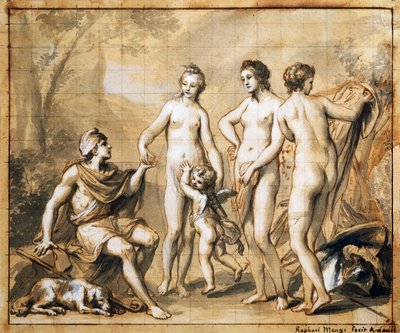 The Judgment of Paris, av Anton Raphael Mengs av Anton Raphael Mengs