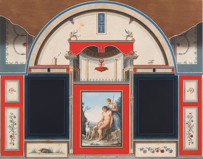 Veggmaleri av et romersk hus på eiendommen til Villa Negroni i Roma, som viser Venus og den sårede Adonis. 1778 av Anton Raphael Mengs