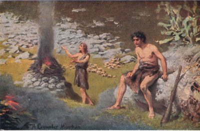 Kain og Abel, fra Hulberts Story of the Bible utgitt av The John Winston Company, 1932 av Anton Robert Leinweber