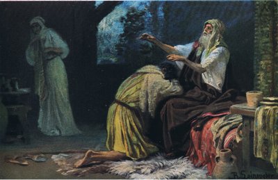 Isaac velsigner Jacob, fra Hulberts Story of the Bible utgitt av The John Winston Company, 1932 av Anton Robert Leinweber