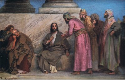 Hyllestpengene, fra Hulberts Story of the Bible utgitt av The John Winston Company, 1932 av Anton Robert Leinweber
