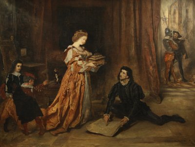 Columbus og dronning Isabella av Anton Romako