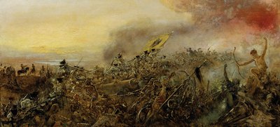 Prins Eugene av Savoy i slaget ved Zenta av Anton Romako