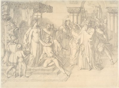 Singers Contest på Wartburg, ca. 1853. av Anton Romako