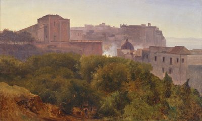 Francavilla Wood in Chiatamone, ca. 1824 (olje på lerret) av Anton Sminck Pitloo