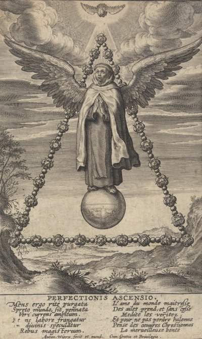 Perfectionis Ascensio, fra The Life of Saint John of the Cross, 1622-24. av Anton Wierix
