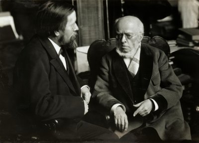 A. v. Menzel i. leiligheten hans m. A. v. Werner av Anton Alexander von Werner