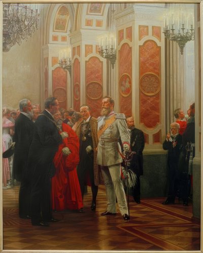 Friedrich III. på baneball / Werner av Anton Alexander von Werner
