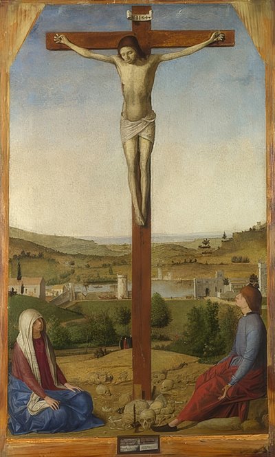 Kristi korsfestelse. 1475 av Antonello da Messina