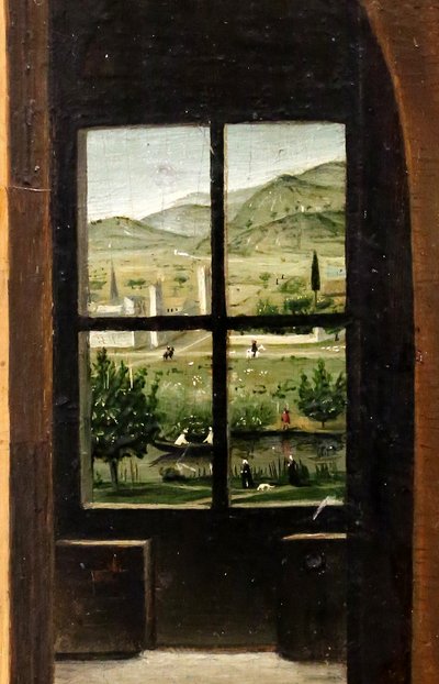St. Hieronymus i sitt arbeidsrom, detalj, ca. 1475 (olje på panel) av Antonello da Messina