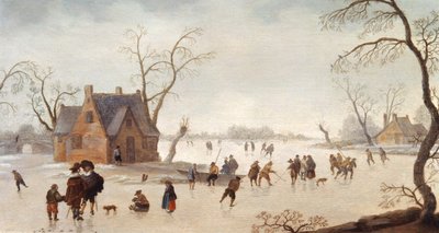 Vinterscene av Antoni Verstralen