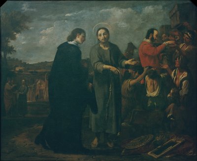 Bernat de Quintaval deler ut rikdommen sin til de fattige av Antoni Viladomat Y Manalt