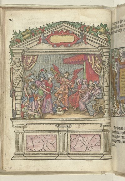 Scene med allegorisk representasjon på Grote Markt, 1578 av Antoni van Leest