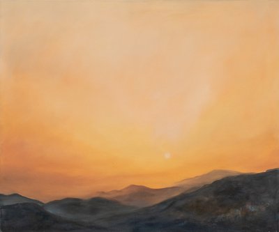 Afrikansk sand, Andalusia, 2002 (olje på lerret) av Antonia Myatt