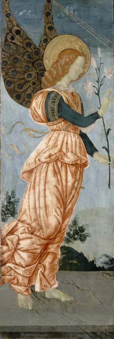 Bebudelsens engel, ca. 1500 (tempera på poppeltre) av Antoniazzo Romano