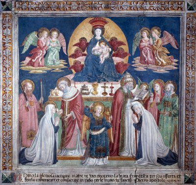 Livet til St. Francesca Romana: Juledag av Antoniazzo Romano