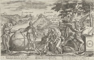 The Wrong World, 1579 Feil Weerelt / Le Monde a rebous (tittel på objekt) Allegorier om den politiske situasjonen i Nederland i årene 1576-1579 (serietittel) av Antonie Wierix (II)