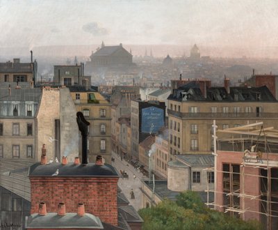 Paris sett fra Montmartre, 1887 av Antonin Chittussi