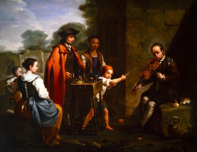 Et par sjangermotiver (maleri) av Antonio Amorosi
