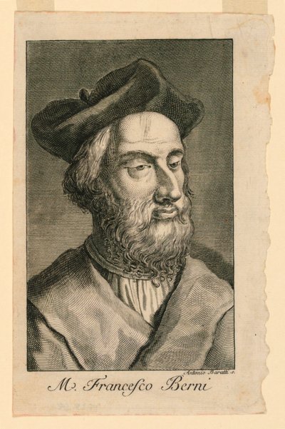 Portrett av Francesco Berni (ca. 1497-1535) av Antonio Baratta