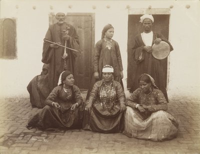 Arabiske dansere, Egypt av Antonio Beato