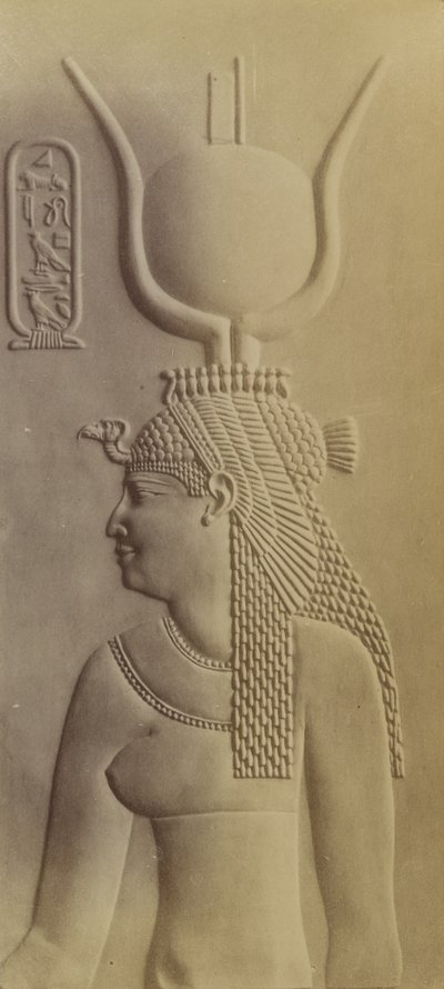 Cleopatra, tempelet i Dendera av Antonio Beato
