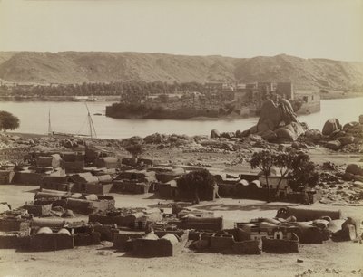 Philae, utsikt fra sør av Antonio Beato