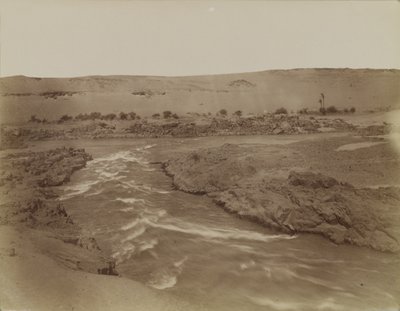 Rapids ved Nilen Cataracts, Egypt av Antonio Beato