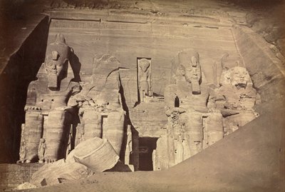 Temple of Ramesses II, Abu Simbel, ca. 1860-årene. av Antonio Beato