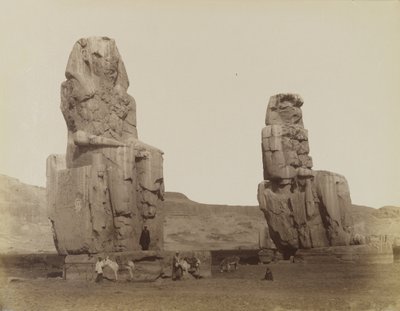 Memnon-kolossene av Antonio Beato