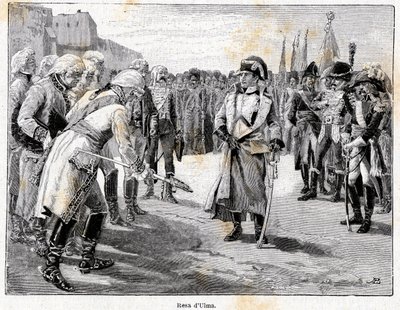 Napoleon Bonaparte, seirende i slaget ved Ulm, 20. oktober av Antonio Bonamore