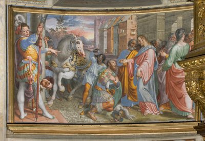 Apse, Antonio Campi, Jesu møte med høvedsmannen Cornelius 1582-8 av Antonio Campi