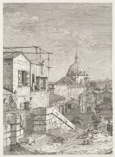 Visninger: Huset ved registrering av Antonio Canaletto